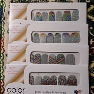 4 packs of Color Street nail strips